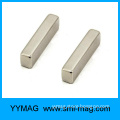 Square cross section bar neodymium permanent nickel magnet